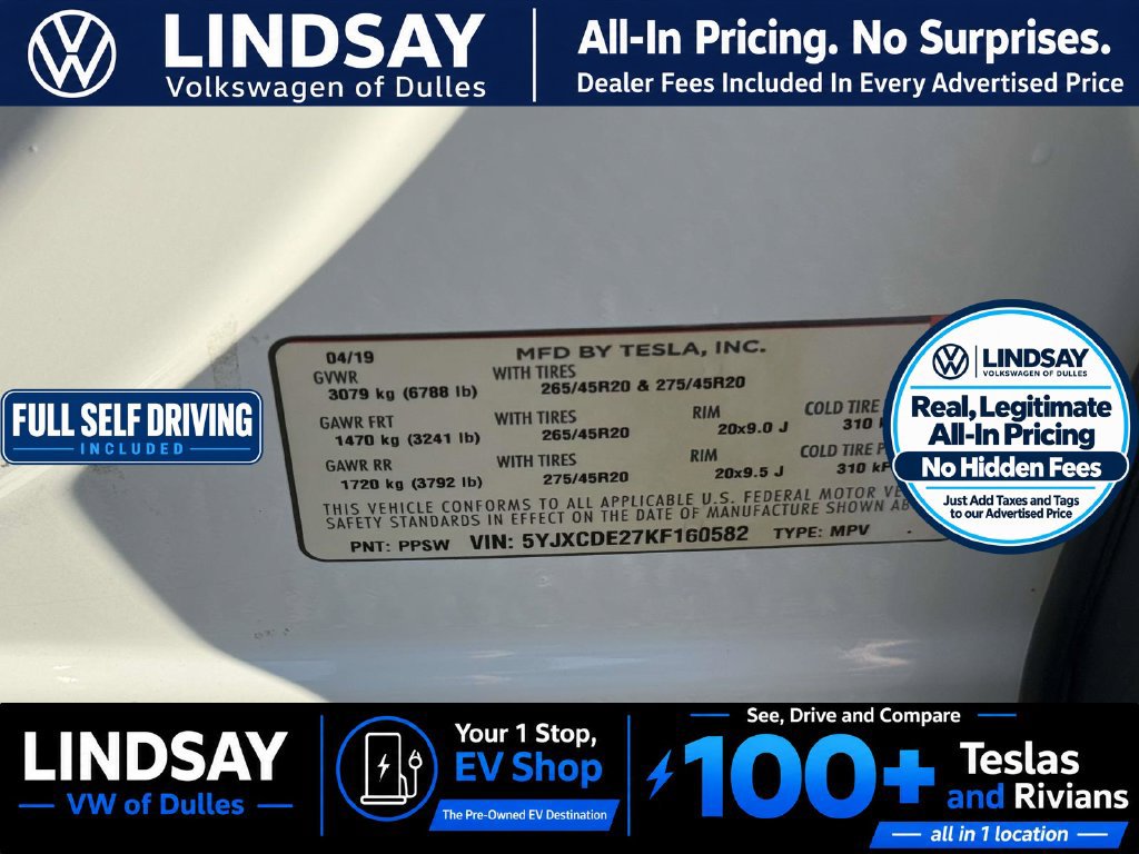 Used 2019 Tesla Model X 100D AWD/4WD image 26