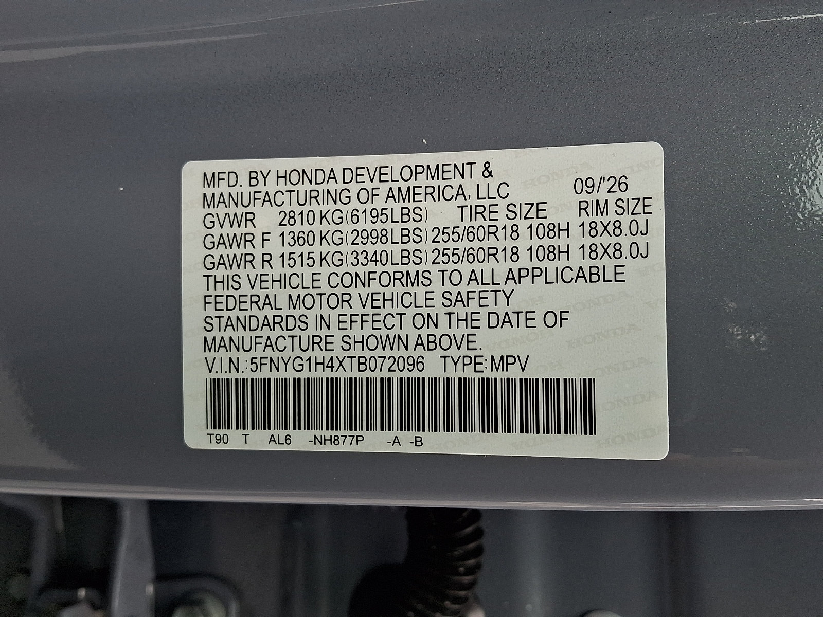 New 2026 Honda Pilot EX-L image 10