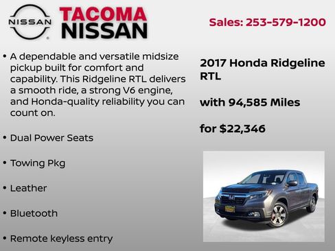 Used 2017 Honda Ridgeline RTL image 6