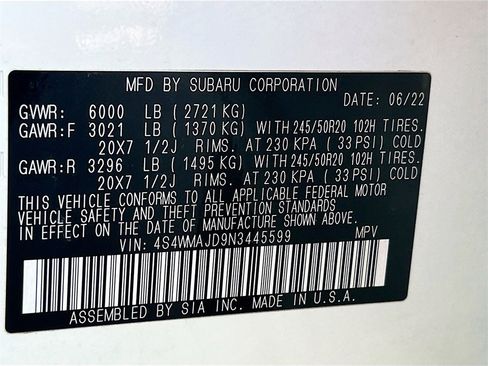 Used 2022 Subaru Ascent Onyx Edition image 35