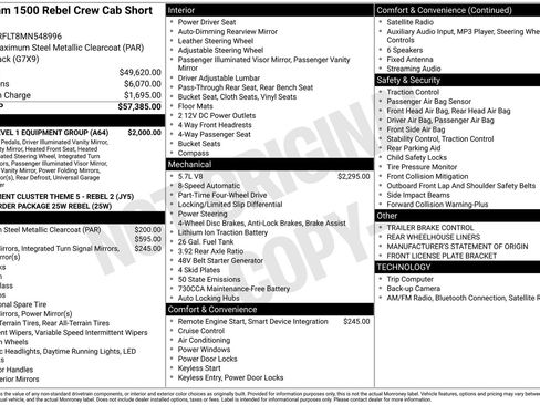 Used 2021 RAM 1500 Rebel w/ Rebel Level 1 Equipment Group image 35