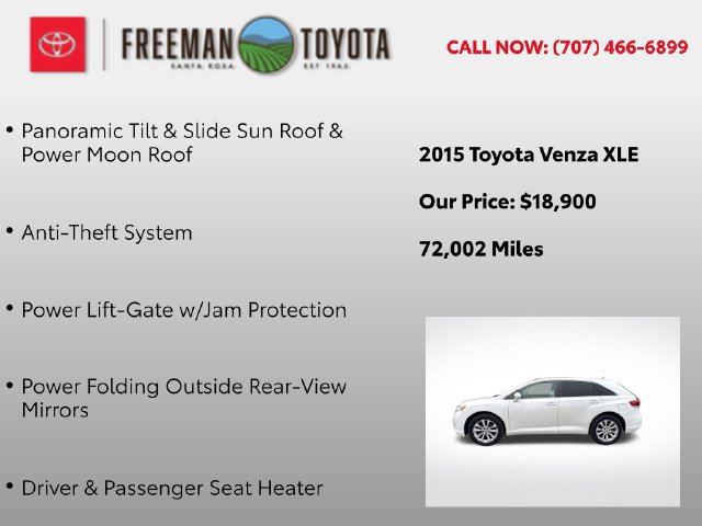 Used 2015 Toyota Venza XLE w/ XLE Premium Package FWD image 11