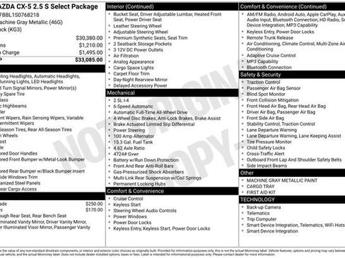 Used 2025 MAZDA CX-5 AWD 2.5 S w/ Select Package image 26