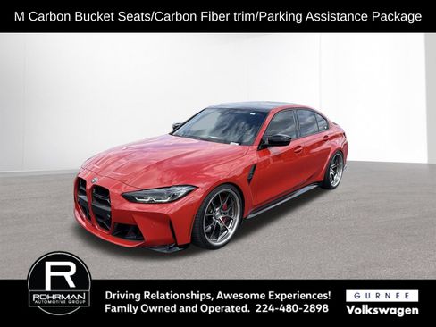 Used 2021 BMW M3 Competition w/ Parking Assistance Package RWD image 1