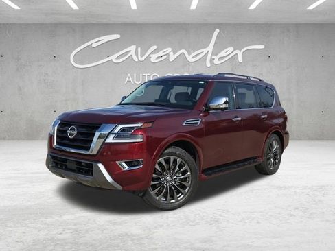 Certified 2023 Nissan Armada Platinum w/ Captain's Chairs Package image 1