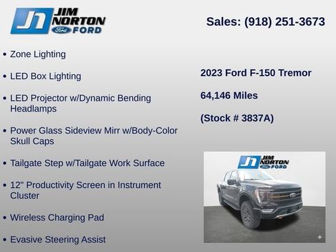 Used 2023 Ford F150 Tremor w/ Equipment Group 402A High AWD/4WD image 18