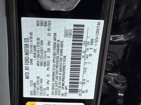 Certified 2024 Ford Bronco Sport Badlands AWD/4WD image 39