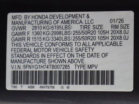 New 2026 Honda Pilot Touring image 31