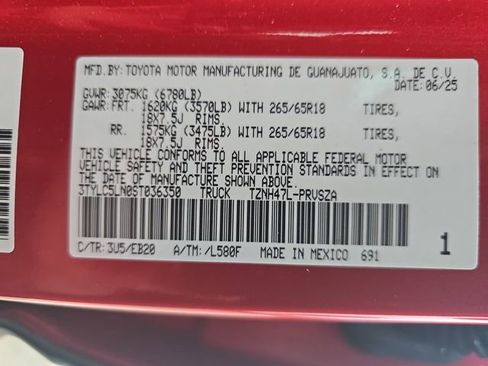 Certified 2025 Toyota Tacoma Limited image 34