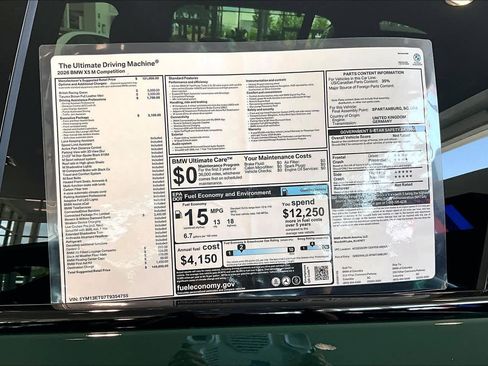 New 2026 BMW X5 M Competition w/ Executive Package AWD/4WD image 19