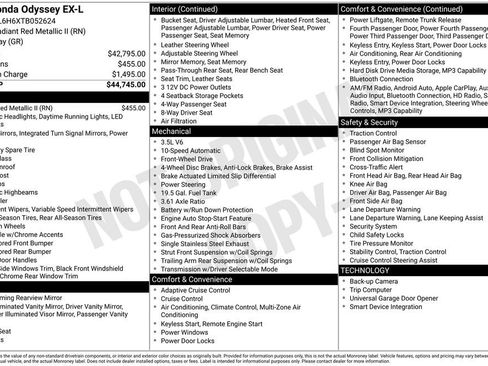 Certified 2026 Honda Odyssey EX-L image 44
