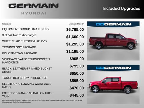 Used 2020 Ford F150 Lariat w/ Equipment Group 502A Luxury AWD/4WD image 36