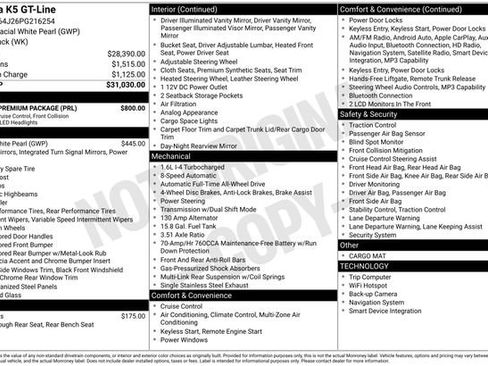 Used 2023 Kia K5 GT-Line w/ GT-Line Premium Package AWD/4WD image 18