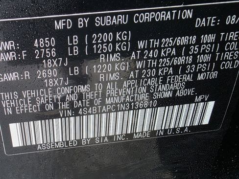 Used 2022 Subaru Outback Touring image 36