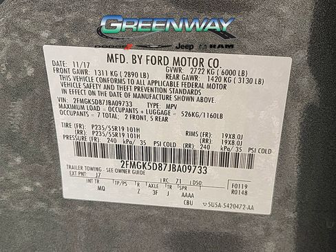 Used 2018 Ford Flex Limited w/ Equipment Group 301A image 30