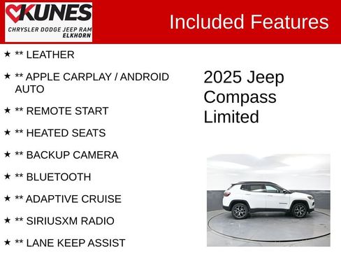 Used 2025 Jeep Compass Limited AWD/4WD image 2
