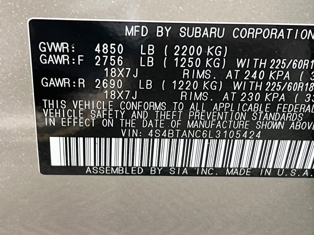 Used 2020 Subaru Outback Limited AWD/4WD image 33