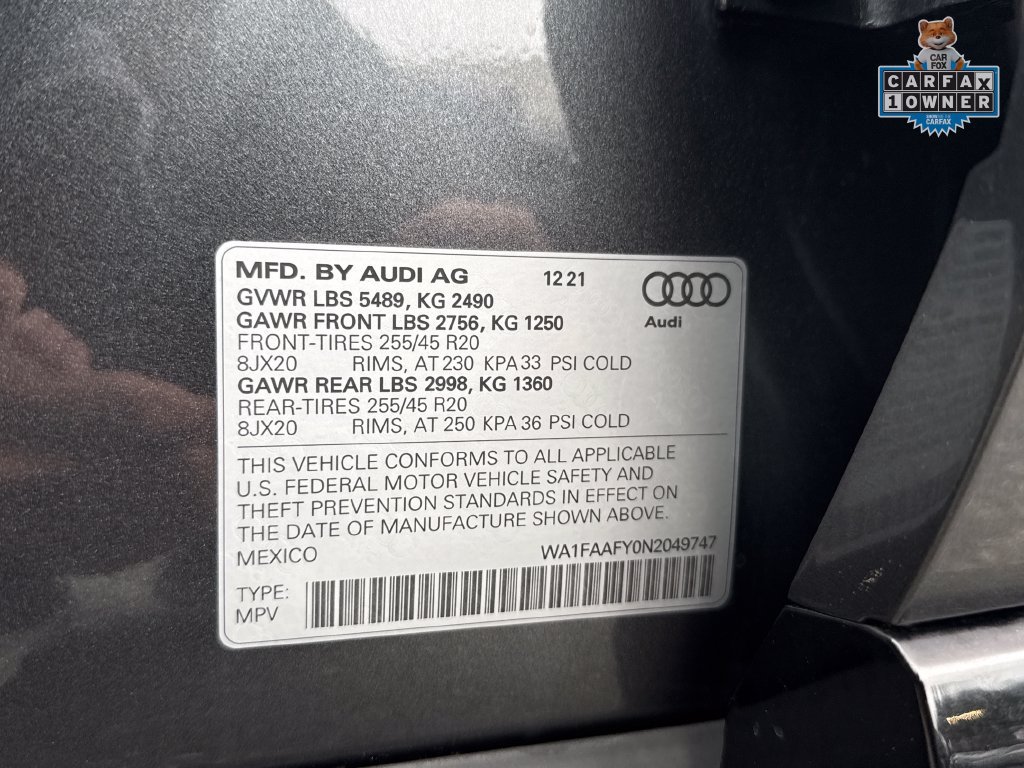 Used 2022 Audi Q5 2.0T Prestige w/ Prestige Package AWD/4WD image 37