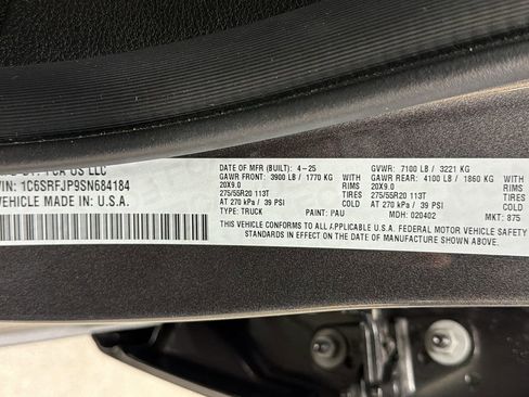 Used 2025 RAM 1500 Laramie w/ Sport Appearance Package image 46