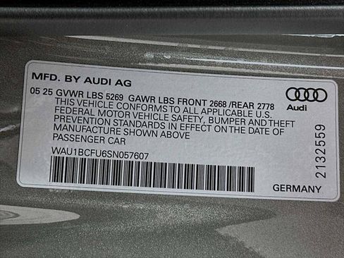 Certified 2025 Audi A5 2.0T Premium w/ Convenience Package AWD/4WD image 30
