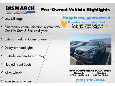 Used 2024 Volkswagen Tiguan SE w/ Panoramic Sunroof Package AWD/4WD image 8