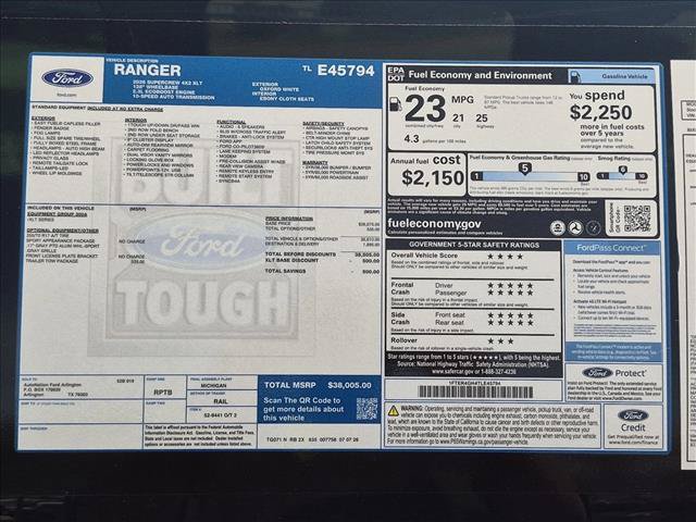 New 2026 Ford Ranger XLT w/ Trailer Tow Package RWD image 18