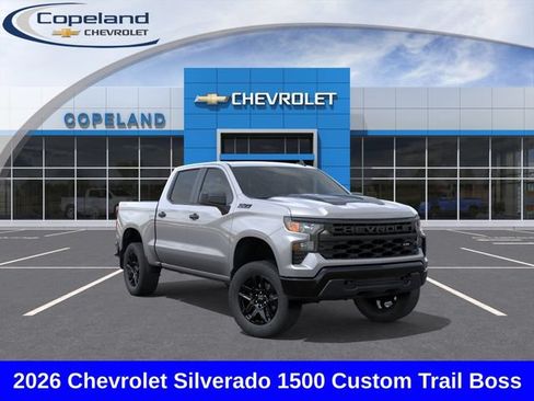 New 2026 Chevrolet Silverado 1500 Custom Trail Boss w/ Dark Appearance Package AWD/4WD image 1