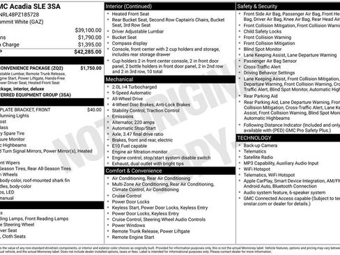 Used 2023 GMC Acadia SLE w/ Driver Convenience Package AWD/4WD image 28