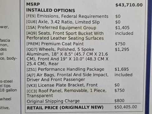 Used 2005 Chevrolet Corvette Coupe w/ Performance Handling Package image 22