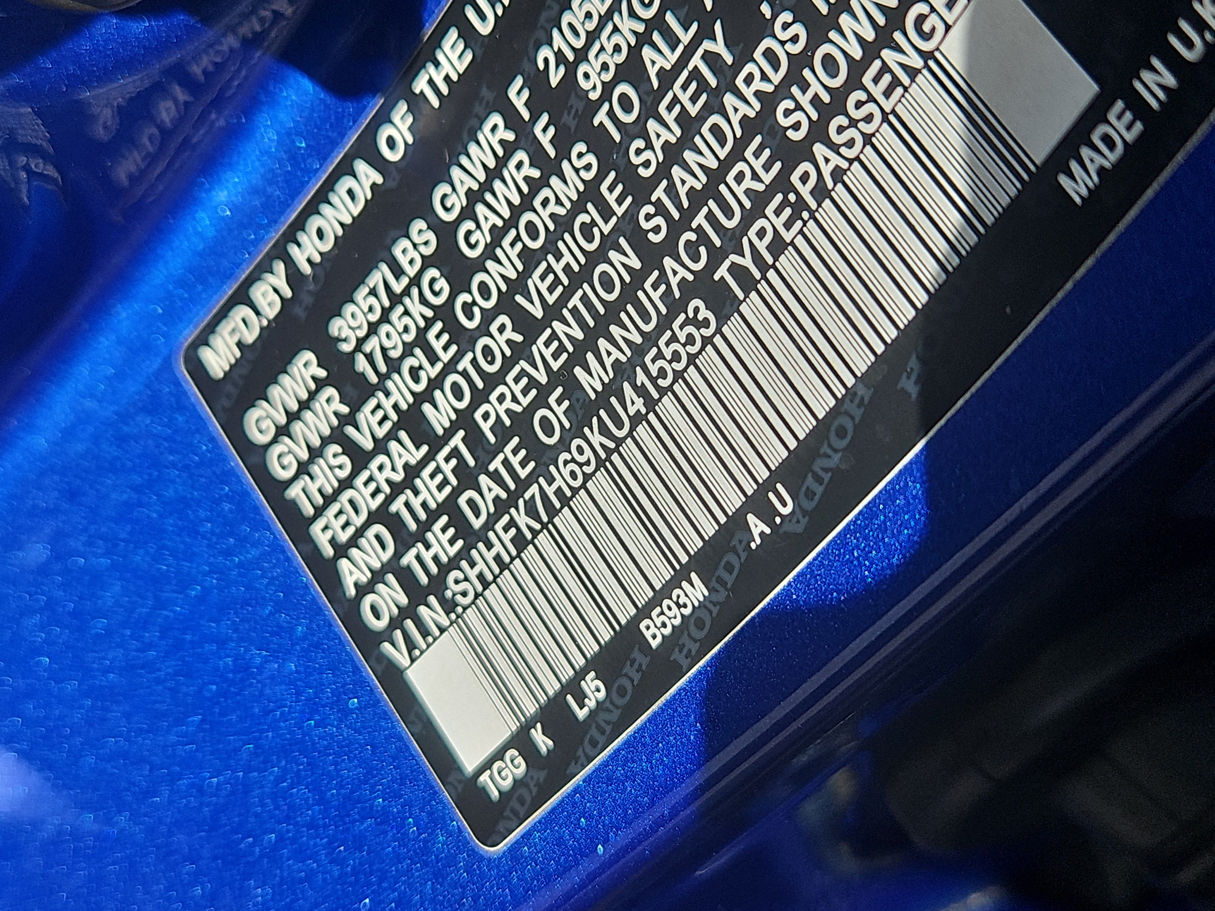 Used 2019 Honda Civic EX image 7