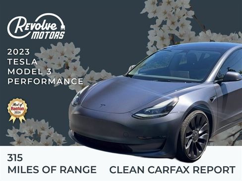 Used 2023 Tesla Model 3 Performance AWD/4WD image 1