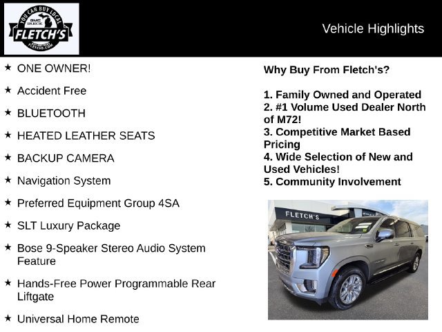 Used 2024 GMC Yukon XL SLT w/ SLT Luxury Package AWD/4WD image 2