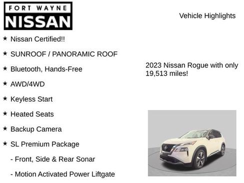 Certified 2023 Nissan Rogue SL w/ SL Premium Package AWD/4WD image 8