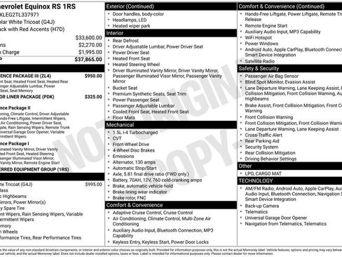 New 2026 Chevrolet Equinox RS w/ Convenience Package III FWD image 10