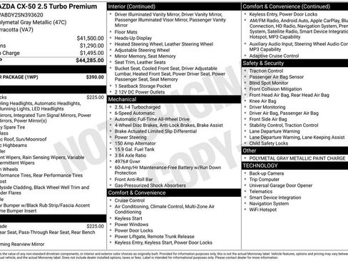 Certified 2025 MAZDA CX-50 AWD 2.5 Turbo w/ Weather Package image 10