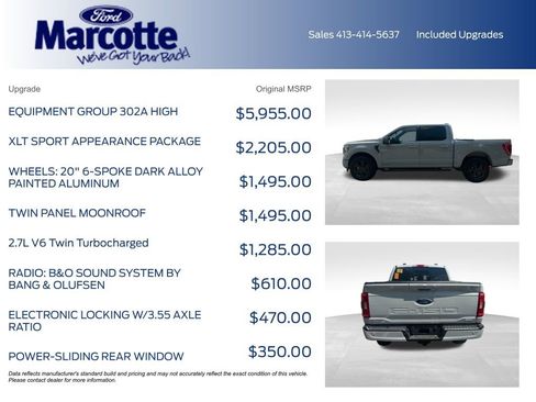 Used 2023 Ford F150 XLT w/ Equipment Group 302A High AWD/4WD image 5