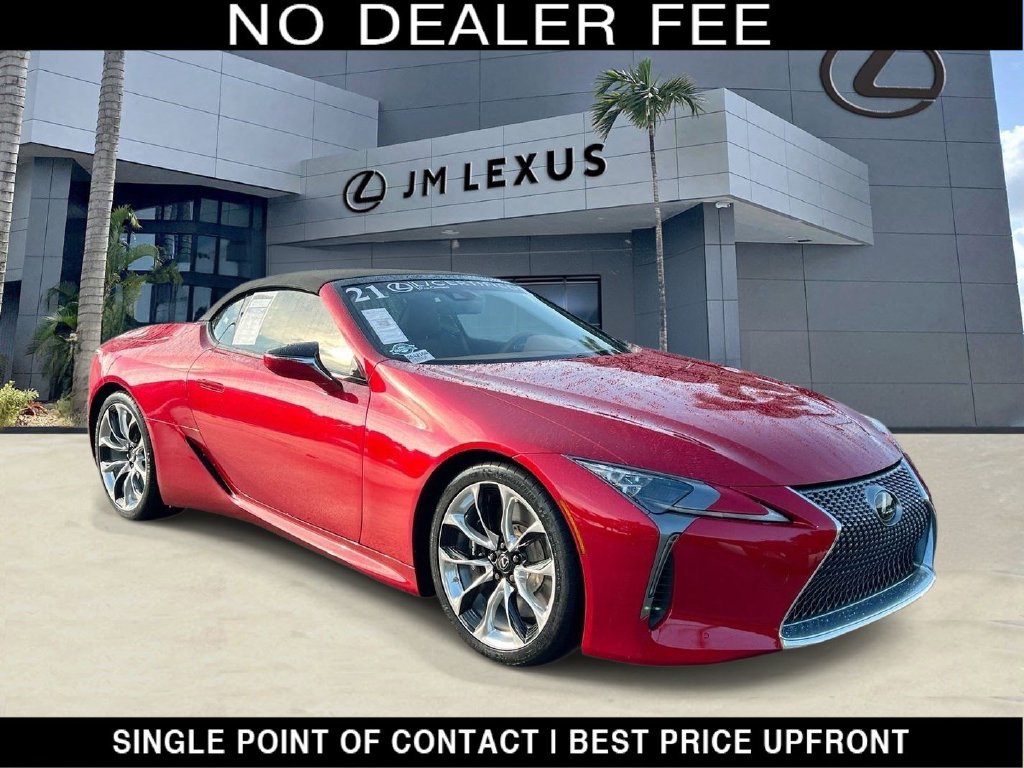 Certified 2021 Lexus LC 500 Convertible w/ Touring Package RWD image 1
