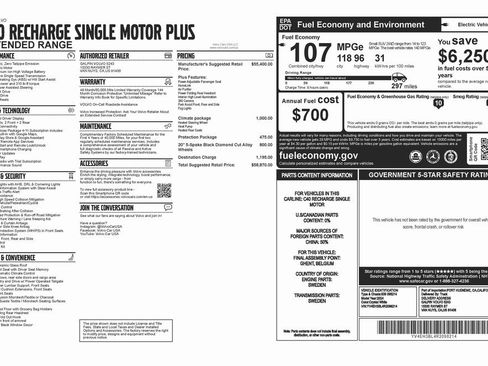 Used 2024 Volvo C40 P8 Recharge Plus w/ Climate Package image 4