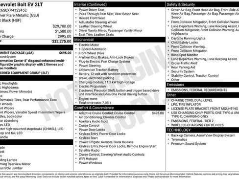 Used 2023 Chevrolet Bolt LT w/ Infotainment Package image 39