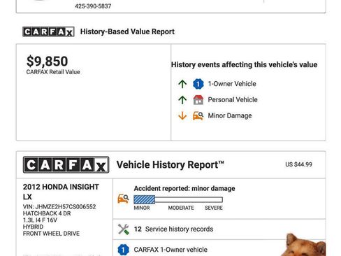 Used 2012 Honda Insight LX image 26