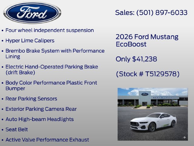 New 2026 Ford Mustang Coupe w/ Mustang RTR Package RWD image 27