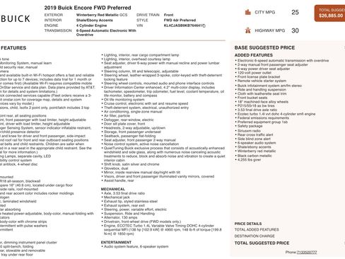 Used 2019 Buick Encore Preferred w/ Safety Package FWD image 4