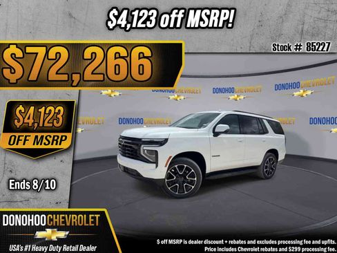 New 2026 Chevrolet Tahoe RST w/ Comfort Package RWD image 1