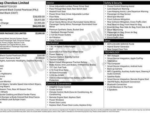 New 2026 Jeep Cherokee Limited AWD/4WD image 33