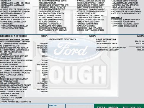 Used 2020 Ford F350 Lariat w/ Lariat Ultimate Package image 2