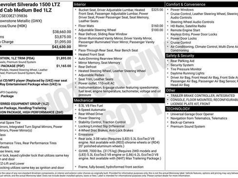 Used 2014 Chevrolet Silverado 1500 LTZ w/ Texas Edition, 1LZ Trim image 7