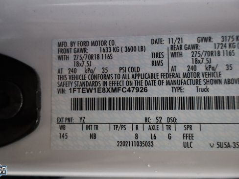 Used 2021 Ford F150 Tremor w/ Equipment Group 402A High image 32