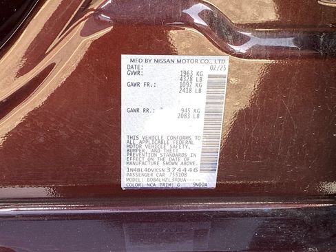 Certified 2025 Nissan Altima 2.5 SV FWD image 12