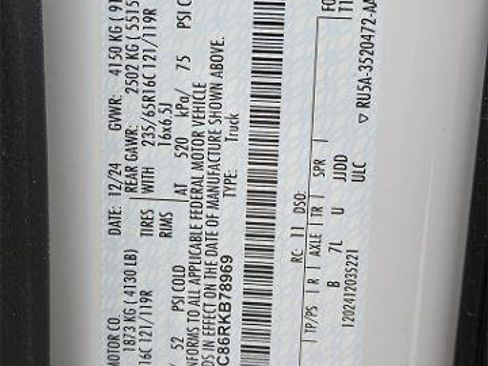 New 2024 Ford Transit 250 148 Medium Roof w/ Load Area Protection Package RWD image 56