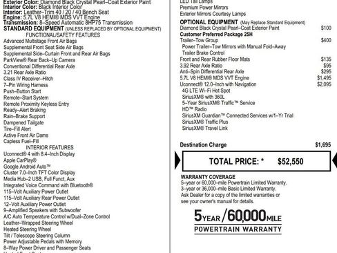 Used 2020 RAM 1500 Laramie w/ Trailer Tow Group AWD/4WD image 2